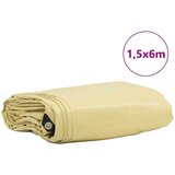 vidaXL Cerada 650g / m² Bež 1,5 x 6 m Platno s PVC premazom | shoptok.hr