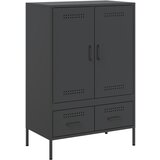 Maison Chic Visoka omara - Komoda - Predalnik črna 68x39x101,5 cm jeklo, (21717078) Cene
