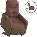 Maison Chic Električni masažni naslanjač - Relax naslanjač s funkcijo vstajanja rjav, (22061888) | Shoptok.si