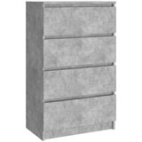  Komoda betonsko siva 60x35x98,5 cm konstruiran les, (20621232) | Shoptok.si