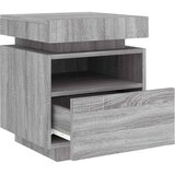  Noćni ormarić s LED svjetlima boja hrasta sonome 40x39x48,5 cm | Eponuda.com