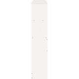vidaXL Vzglavje s predelki bela 140 cm trdna borovina | Shoptok.si