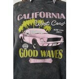  Women's Anthracite Printed Oversized Shark Sweatshirt | Shoptok.si