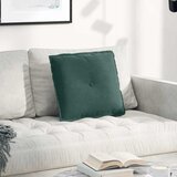 vidaXL Poglavni vzglavnik Temno zelena 50 x 45 cm Žametna tkanina | Shoptok.si