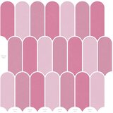  Pernata pločica 10 pcs Ružičasta 30 x 30 cm Poliuretan i PET | shoptok.hr