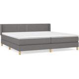  s oprugama i madracem tamnosivi 200 x 200 cm od tkanine | shoptok.hr