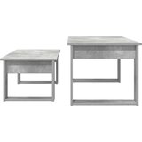  Set kavno mizico 2 pcs Betonsko siva Konstruiran les, (5000120438) | Shoptok.si