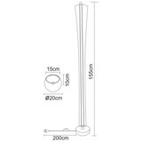 Globo STOJEČA LED-SVETILKA MALINDA 2700/4000/6000 K | Shoptok.si