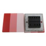  zidni prekidač art f serije, tropolni, klasični i/ili naizmenični 250V - 10А, crvena pantone paleta boja, model ARTF6 | Eponuda.com