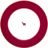 Love Birds - krožnik Deer Dark Red - 21 cm