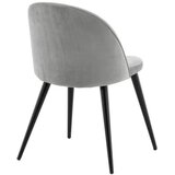 Venture Home Velvet blagovaonska stolica, siva, set od 2 | shoptok.hr