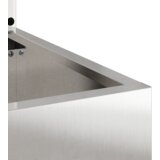 vidaXL Vrtno korito z dekorativno ploščo Srebrna 50 x 140 cm | Shoptok.si