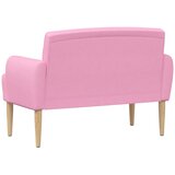  Ljubavni kauč s gumbima Ružičasta 116 x 67 x 80 cm Tkanina | Eponuda.com