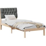  Krevetni okvir s tapiciranim uzglavljem Smeđa 75 x 190 cm | Eponuda.com
