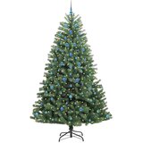  Umjetno božićno drvce s nogom Zelena 240 cm PVC i metal | shoptok.hr