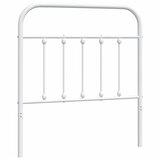 Maison Chic kovinsko posteljno vzglavje - vzglavna omarica - nočna omarica belo 80 cm, (21704880) | Shoptok.si