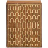 Furnova Stenska kopalniška omarica 38x33x48 cm trden mangov les, (21948292) | Shoptok.si