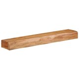 vidaXL Stenske police 2 kosa 80x17x8 cm masivni les akacija | Shoptok.si