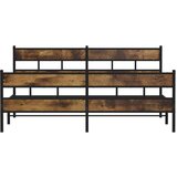 vidaXL Metalni okvir kreveta bez madraca boja hrasta 180x200 cm | shoptok.hr