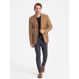 Ombre Classic men's jacket with pillowcase pocket - caramel Cene