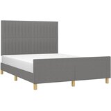  Okvir za krevet bez madraca tamnosivi 140 x 190 cm od tkanine | shoptok.hr
