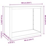 vidaXL stojalo za drva črno 100x40x80 cm jeklo | Shoptok.si
