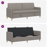 SOFA s pohranom Sivosmeđa 192 x 78 x 87 cm Poliester | Shoptok.si