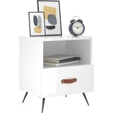  Noćni ormarići 2 kom sjajni bijeli 40 x 35 x 47,5 cm drveni | shoptok.hr