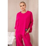 Kesi Włoski Włoski Set of new punto sweatshirt pants fuchsia | shoptok.hr