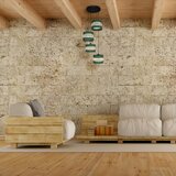  Luster na sajli HELEN 4xE27/15W/230V zelena/zlatna | Eponuda.com