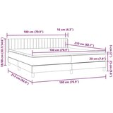  Box spring postelja z vzmetnico roza 180x210 cm žamet, (21791596) | Shoptok.si