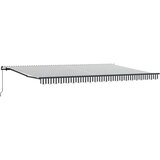 Tenda na ručno uvlačenje antracit i bijela 500 x 300 cm | Eponuda.ba