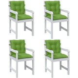 vidaXL Jastuci za stolice 4 kom prošarano zelena 100x50x7 cm tkanina | shoptok.hr