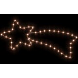  Božićne figure zvijezda padalica 48 LED tople bijele 65 x 28 cm | shoptok.hr