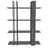 Hanah home polica za knjige onno black white | ePonuda.com