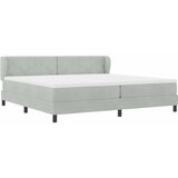  Krevet s opruga kutije Svjetlosiva 200 x 200 cm Baršun | shoptok.hr