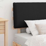  Posteljni okvir z oblazinjenim vzglavjem Črna 75 x 190 cm, (5000101685) | Shoptok.si
