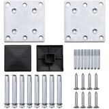  Set panela za ogradu sivi 699x186 cm WPC | shoptok.hr