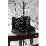 Trendyol Black Fur Lace-Up Short Flat Heel Women's Snow Boots cene