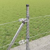  Heksagonalna ograda s betonskom osnovom 50 x 0,4 m Srebrna | shoptok.hr