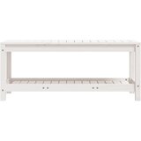  Vrtna klupa bijela 108 x 35 x 45 cm od masivne borovine | shoptok.hr