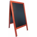 Črna ulična tabla 70 x 140 cm, rjav okvir | Shoptok.si