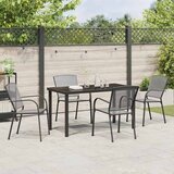  Vrtni set za objed 5 pcs Antracit Čelik s prahom premazan | Eponuda.com
