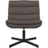  Stolica na kotačiće Smeđa 63 x 75 x 76 cm Sjajni PU | shoptok.hr