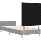  Krevetna konstrukcija Svjetlosiva 80 x 200 cm tkanina | shoptok.hr