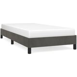 Maison Chic Posteljni okvir - Enojna postelja - Postelja za odrasle brez vzmetnice temno siv 100x200 cm žamet-J7841, (21770311) Cene