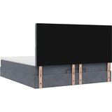  Okvir kreveta s madracima tamnosivi 160x200cm baršunasti | shoptok.hr