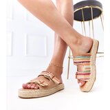  Multicolored Crochet Espadrille Sandals with Buckles Kasina | shoptok.hr