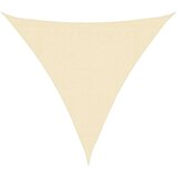 vidaXL sjenica Jedro HDPE Trokutasta 3.6x3.6x3.6 m Krem | shoptok.hr