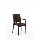 Hanah home baštenski set rattan 80x80 small lux masa takimi brown | ePonuda.com